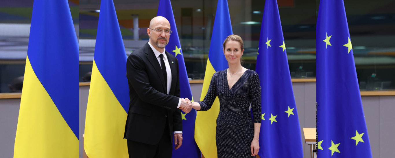 Denys SHMYHAL, Premier ministre de l'Ukraine, et Kaja KALLAS, haute représentante de l'Union pour les affaires étrangères et la politique de sécurité.